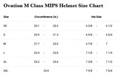 Ovation M Class MIPS Helmet 8 Ovation M Class MIPS Helmet -Weatherbeeta Store FHT Mclass sizechart