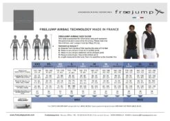 Freejump Airbag Vest -Weatherbeeta Store Freejumpsizechart