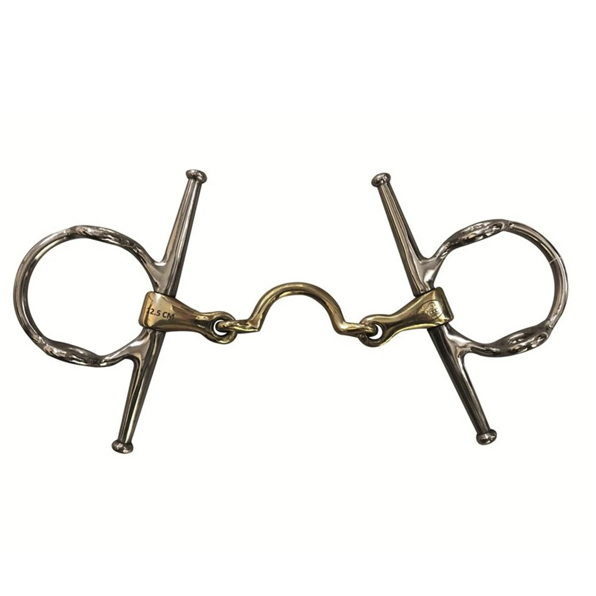 Jump'in High Port Jointed Full Cheek Gag Bit 3 Jump'in High Port Jointed Full Cheek Gag Bit