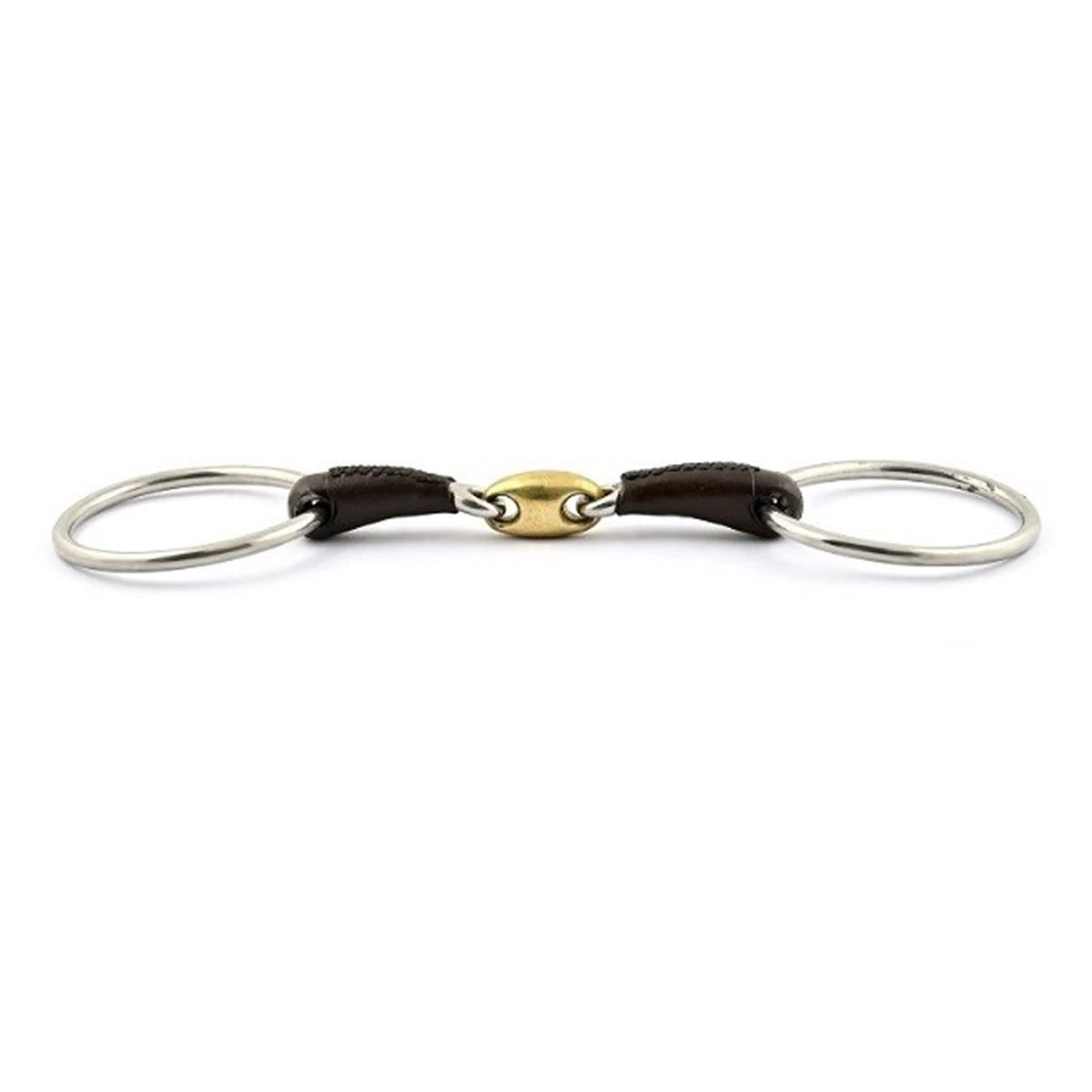 Jump'in Leather Covered French Link Loose Ring Bit 4 Jump'in Leather Covered French Link Loose Ring Bit - Image 2