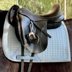 Halter Ego European Cotton Saddle Pad -Weatherbeeta Store HEgo DRSGPAD Lt Blu HalterEgo European.Cotton.Dressage.Saddle.Pad Light.Blue