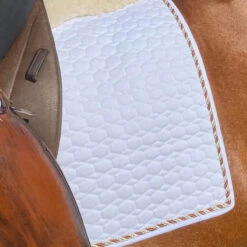 Halter Ego European Cotton Saddle Pad -Weatherbeeta Store HEgo DRSGPAD Wht Rust HalterEgo European.Cotton.Dressage.Saddle.Pad White.Rust