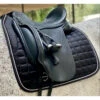 Halter Ego Satin Classic Saddle Pad -Weatherbeeta Store HEgo EBNY DRSG HalterEgo Satin.Classic.Quilted.Saddle.Pad .Dressage Ebony