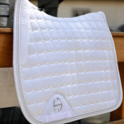 Halter Ego Satin Classic Saddle Pad 17 Halter Ego Satin Classic Saddle Pad -Weatherbeeta Store HEgo WHT JMP HalterEgo Satin.Classic.Quilted.Saddle.Pad .Jump White