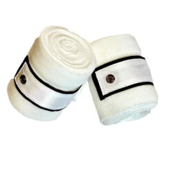 Halter Ego Fleece Bandages 9 Halter Ego Fleece Bandages -Weatherbeeta Store HEgo WWHTRST BNDG WHTTUX HalterEgo.Fleece.Bandages White.Tuxedo