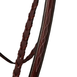 Huntley Equestrian Classic Fancy Stitched Hunter Bridle With Reins -Weatherbeeta Store Huntley.Equestrian Classic.Fancy .Stitched.Bridle.With .Reins Brown Detail.4