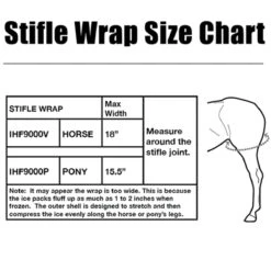Ice Horse Stifle Wrap -Weatherbeeta Store IHF9000V MacKinnon Hock.Wraps Size.Chart