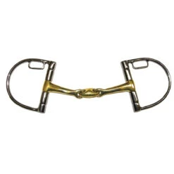 Jump'in French Link D-Ring Snaffle Bit With Hooks