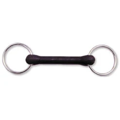 Rubber Covered Mouth Loose Ring Snaffle Bit