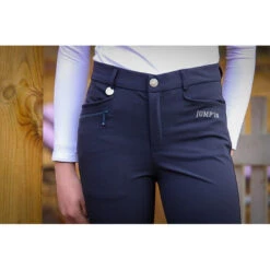 Jump'in Unisex Junior Sacha Breeches 15 Jump'in Unisex Junior Sacha Breeches -Weatherbeeta Store Jump.In Unisex.Junior.Sacha .Breeches Navy Front.Logo
