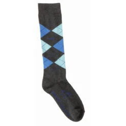 USG Karo Socks -Weatherbeeta Store KARO KL.USG Socks Drk.Grey .Ryl .Aqua Front