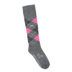 USG Karo Socks -Weatherbeeta Store KARO KL.USG Socks Grey.Rose Front