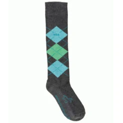 USG Karo Socks -Weatherbeeta Store KARO KL.USG Socks Lt.Grn .Grey Front