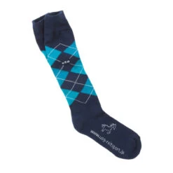 USG Karo Socks -Weatherbeeta Store KARO KL.USG Socks Navy.Lake .Bl Front