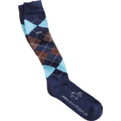 USG Karo Socks -Weatherbeeta Store KARO KL.USG Socks Nvy.Brn .Bl Front