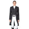 Equiline Women's GrineG Blinged Out Tailcoat -Weatherbeeta Store M00473 Equiline grineg blinged.out .tailcoat black 00