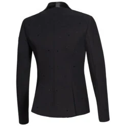 Equiline Women's Greedeg Blinged Out Show Coat -Weatherbeeta Store M08723 Equiline GreedeG.Blinged.Out .Womens.Show .Coat Black Back