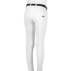 Equiline Girl's JinaK Knee Patch Breeches -Weatherbeeta Store N05021 EQline JinaK White Back