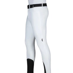 Equiline GrantK Men's B-Move Knee Grip Breeches 19 Equiline GrantK Men's B-Move Knee Grip Breeches -Weatherbeeta Store N08479 EQline GrentK White Side