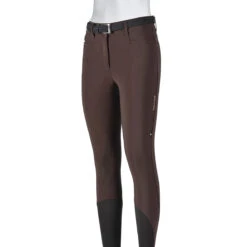 Equiline Women's Ernae B-Move High-Waist Full Grip Breeches -Weatherbeeta Store N08984 012 Equiline Ernae High.Waist Full.Grip .Breeches B Move Brown 00
