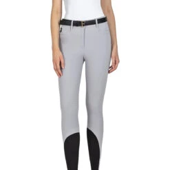 Equiline Women's Ernae B-Move High-Waist Full Grip Breeches -Weatherbeeta Store N08984 024 Equiline Ernae High.Waist Full.Grip .Breeches B Move Ice 02