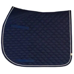 Lettia Coolmax AP Saddle Pad -Weatherbeeta Store Navy White Piping