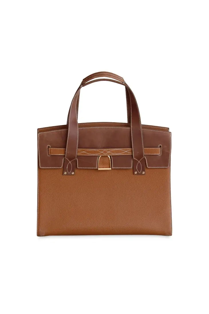Oakbark & Chrome Stable Tote 3 Oakbark & Chrome Stable Tote