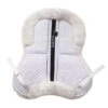 Ovation Europa Sheepskin 4-Shim Half Pad -Weatherbeeta Store Ovation europa.sheepskin.4.shim .half .pad wht
