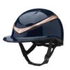 Charles Owen Halo Luxe With MIPS - Custom Helmet -Weatherbeeta Store Owen Halo.Luxe Navy.Gloss .Rose .Gold