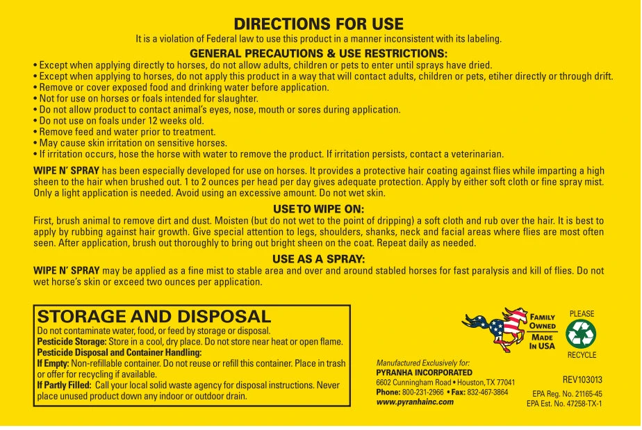 Pyranha Wipe 'N Spray 4 Pyranha Wipe 'N Spray - Image 2