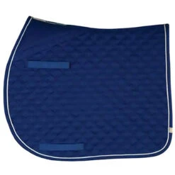 Lettia Coolmax AP Saddle Pad -Weatherbeeta Store Royal White Piping