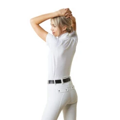 Ariat Womens Luxe Short Sleeve Show Shirt 16 Ariat Womens Luxe Short Sleeve Show Shirt -Weatherbeeta Store S23 WMS ENGL 10043820 back