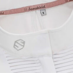 Samshield Women's Apolline Show Shirt -Weatherbeeta Store Samshield Apolline White Front Detail.2