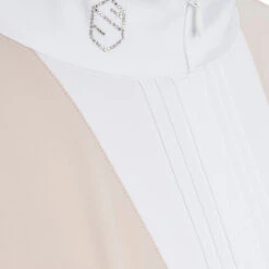 Samshield Women's Clarisse Short Sleeve Show Shirt -Weatherbeeta Store Samshield Clarisse Powder.Pink Front Detail