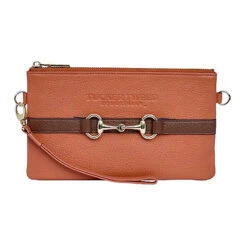 Tucker Tweed Equestrian Wellington Wristlet -Weatherbeeta Store TT WW TC.SB Terracotta.Saddle.Brown