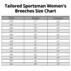 Tailored Sportsman Low Rise Front Zip Trophy Hunter Breeches -Weatherbeeta Store Tailored.Sportsman Womens.Breeches Size.Chart 4e5a2cb6 8600 4004 90d4 32f4cfa9950b