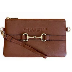 Tucker Tweed Equestrian Wellington Wristlet -Weatherbeeta Store Tucker.Tweed Wellington.Wristlet Saddle.Brown