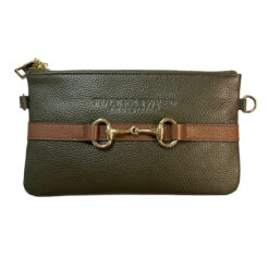 Tucker Tweed Equestrian Wellington Wristlet -Weatherbeeta Store Tucker.Tweed Wellington Olive.Saddle.Brown 00