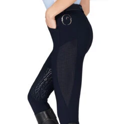 Vestrum Women's Ischia Knee Grip Breeches 7 Vestrum Women's Ischia Knee Grip Breeches -Weatherbeeta Store Vestrum Ischia.Knee .Patch .Breeches Navy Mesh