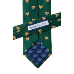 Wild Attire Inc. Stone Cold Fox Green Silk Tie -Weatherbeeta Store WIild.Attire.Inc green silk stone cold fox AL301553 03