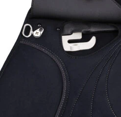 WintecLite Pony All Purpose D'Lux Saddle With HART -Weatherbeeta Store WL PonyAllPurpose Dlux stirrupBar blk