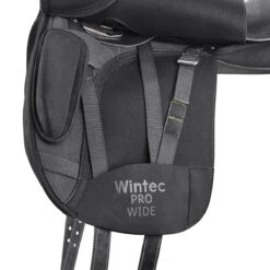 Wintec Pro Wide Dressage Saddle With HART -Weatherbeeta Store W ProWide Dressage GirthingSystem Blk