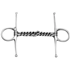 Weatherbeeta Korsteel Stainless Steel Double Twisted Wire Full Cheek Snaffle Bit