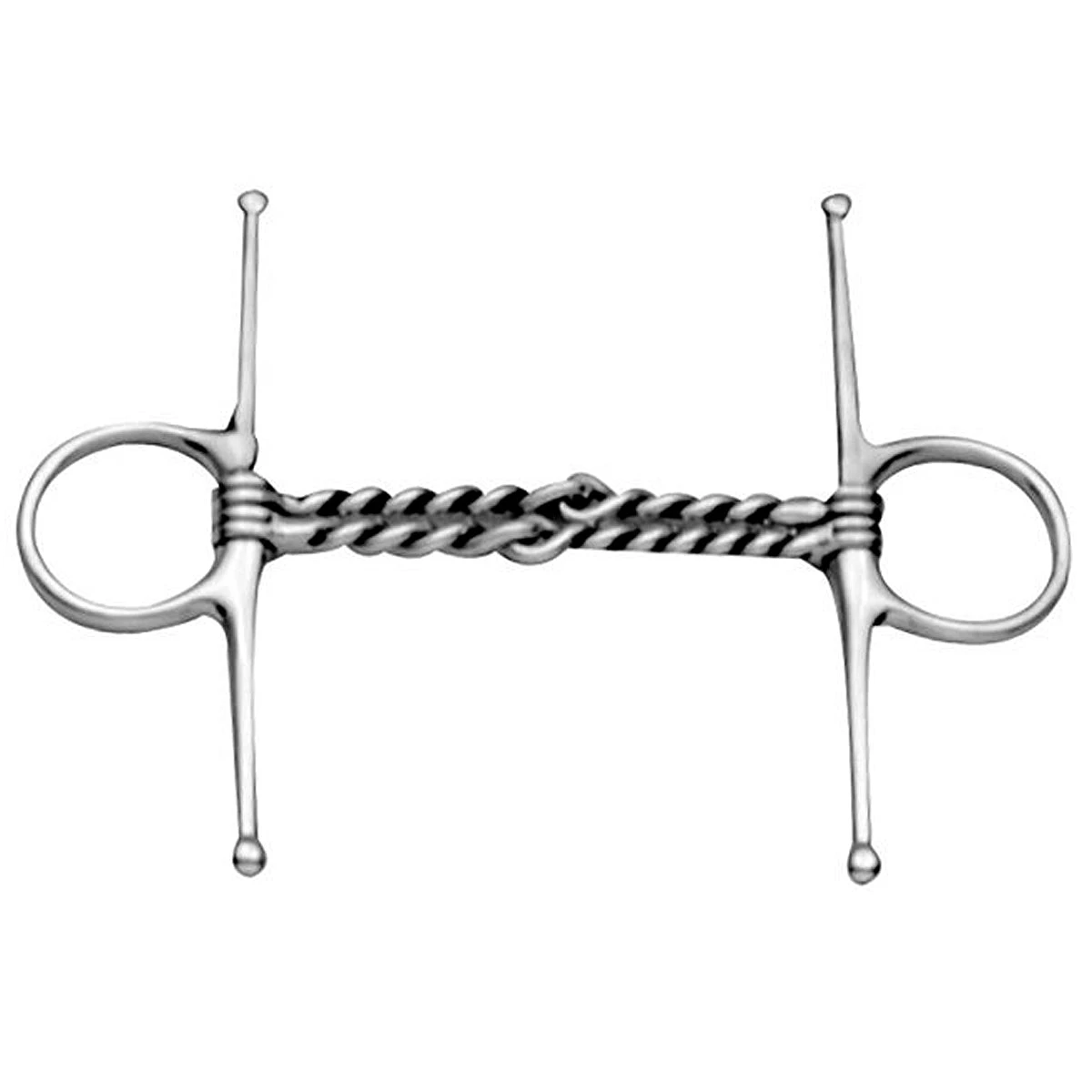 Weatherbeeta Korsteel Stainless Steel Double Twisted Wire Full Cheek Snaffle Bit 3 Weatherbeeta Korsteel Stainless Steel Double Twisted Wire Full Cheek Snaffle Bit