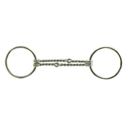 Double Twist Wire Loose Ring Snaffle Bit
