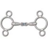 Toklat Hollow Mouth French Link 3-Ring Continental Gag Bit