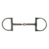 Coronet Copper And Steel Roller Dee Snaffle Bit