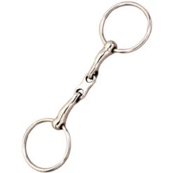 Weatherbeeta Korsteel Stainless Steel French Link Loose Ring Snaffle Bit