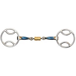 Shires Blue Sweet Iron Bevel With Roller Link Bit