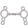 Toklat Hollow Mouth French Link 4-Ring Continental Gag Bit -Weatherbeeta Store bit 89160.1585923069.1280.1280